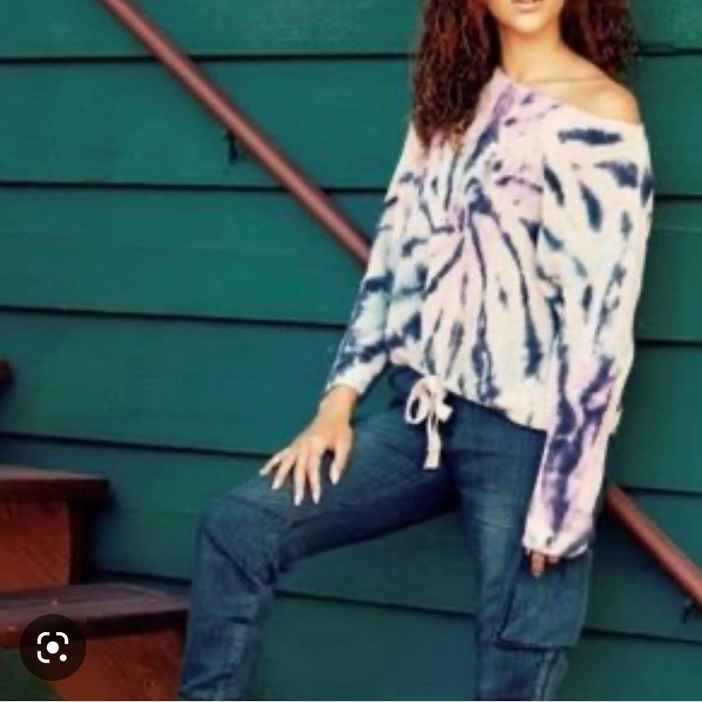 Vintage Havana oversized Tie Dir High/Low sweater